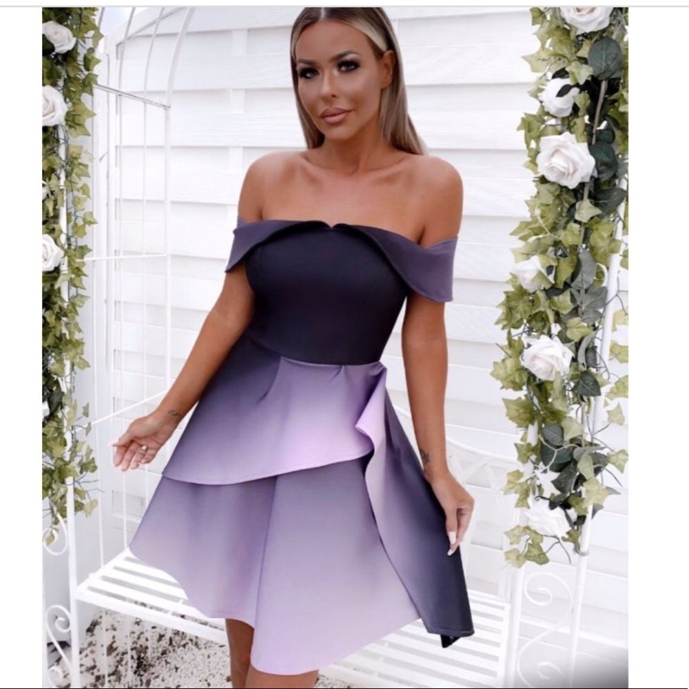 NWT  Laleto purple cocktail dress